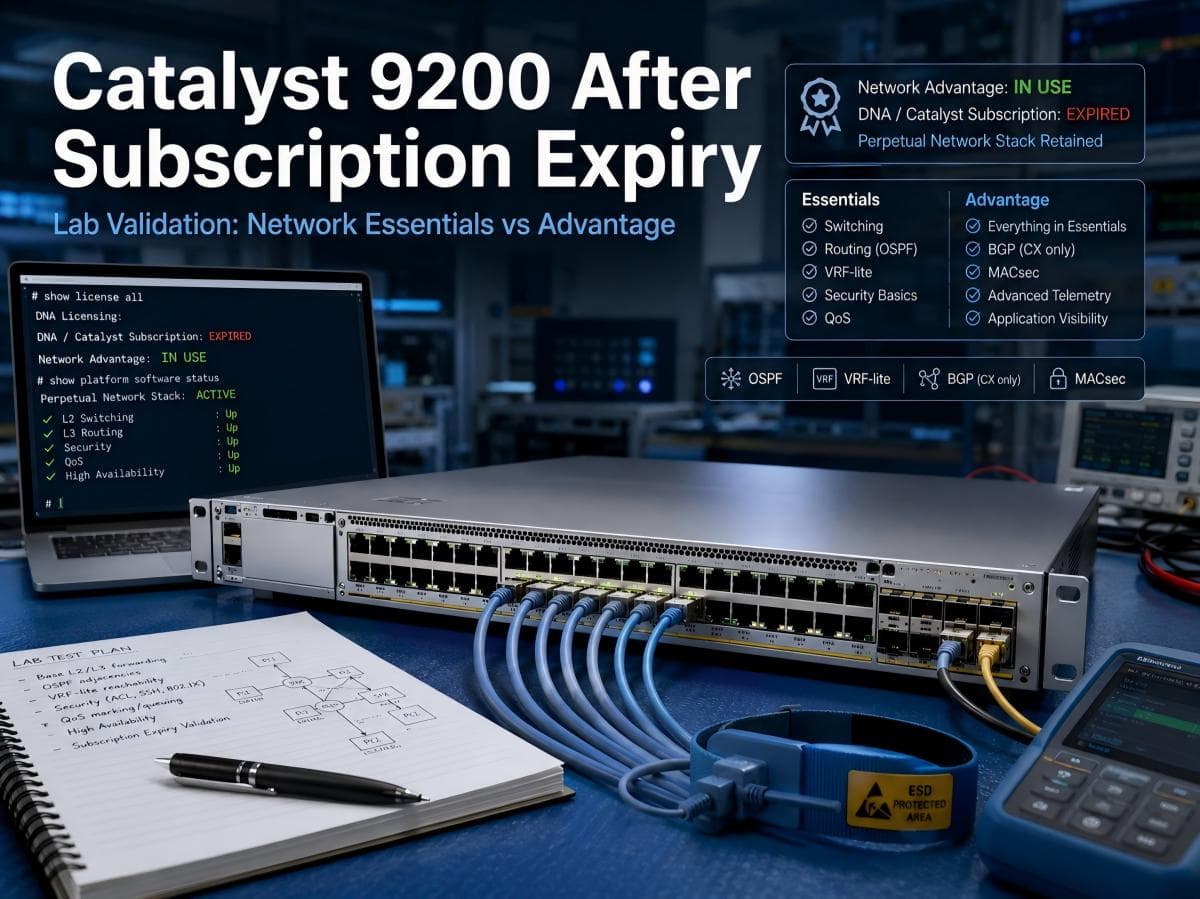 Cisco Cat 9200 Essentials vs Advantage | Expired License Limits ...