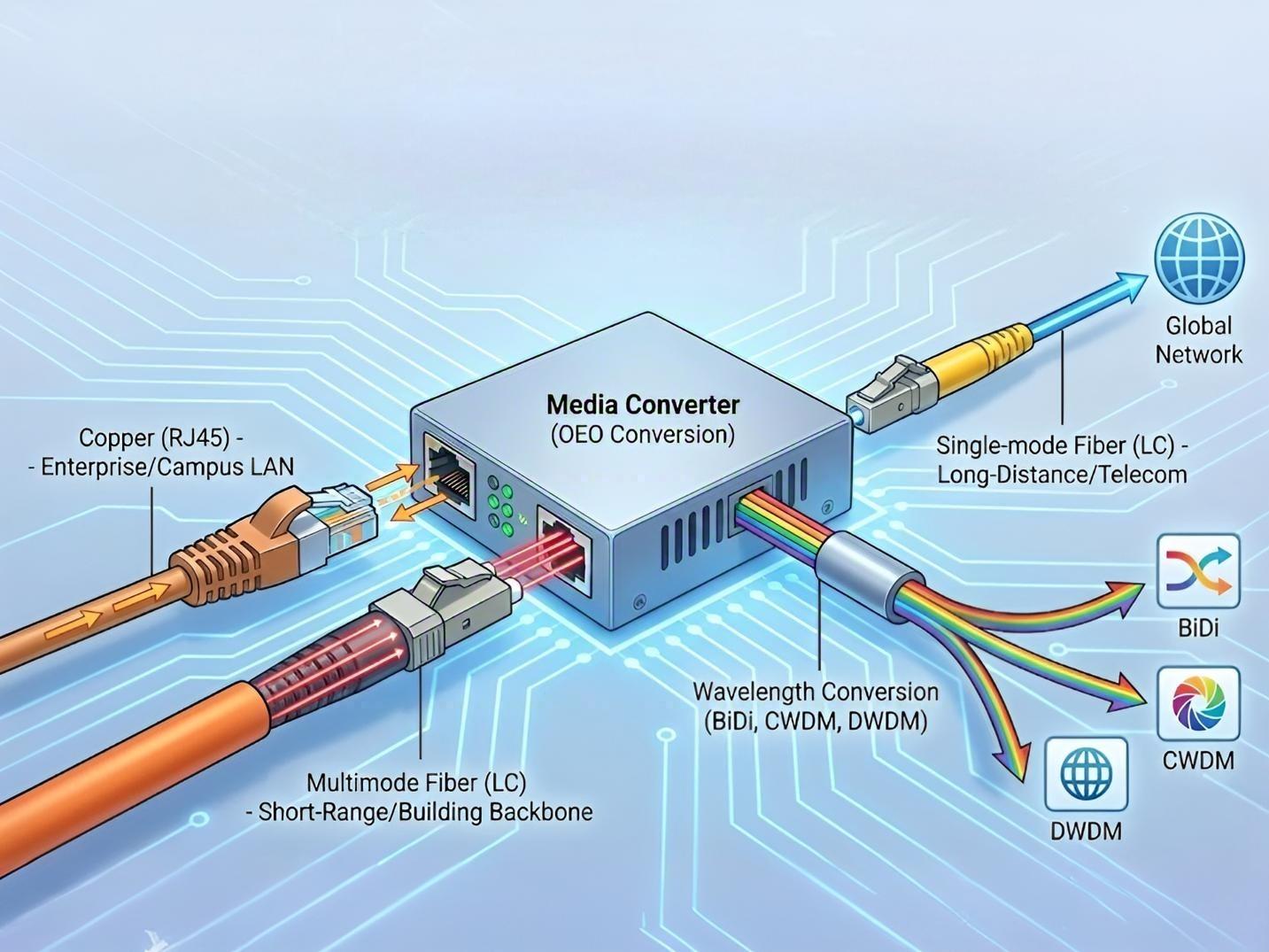 Single-mode vs Multimode Media Converter (2026): How to Choose ...