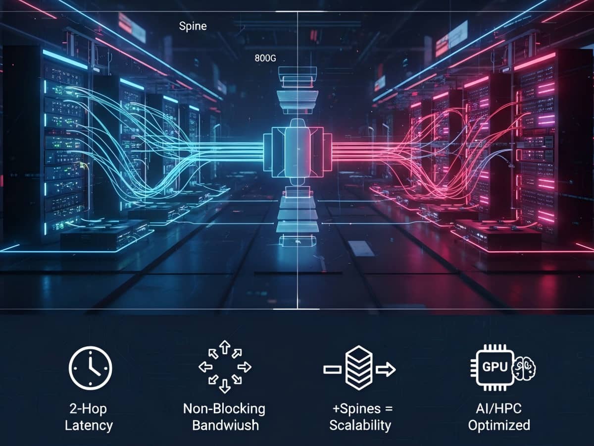 Spine-Leaf Network Architecture Explained for AI and HPC Clusters 2025 ...
