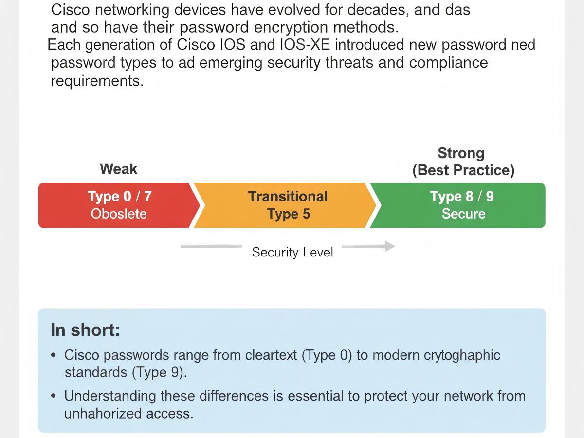 Cisco Password Types (0–9) Explained: Security Comparison & Migration ...