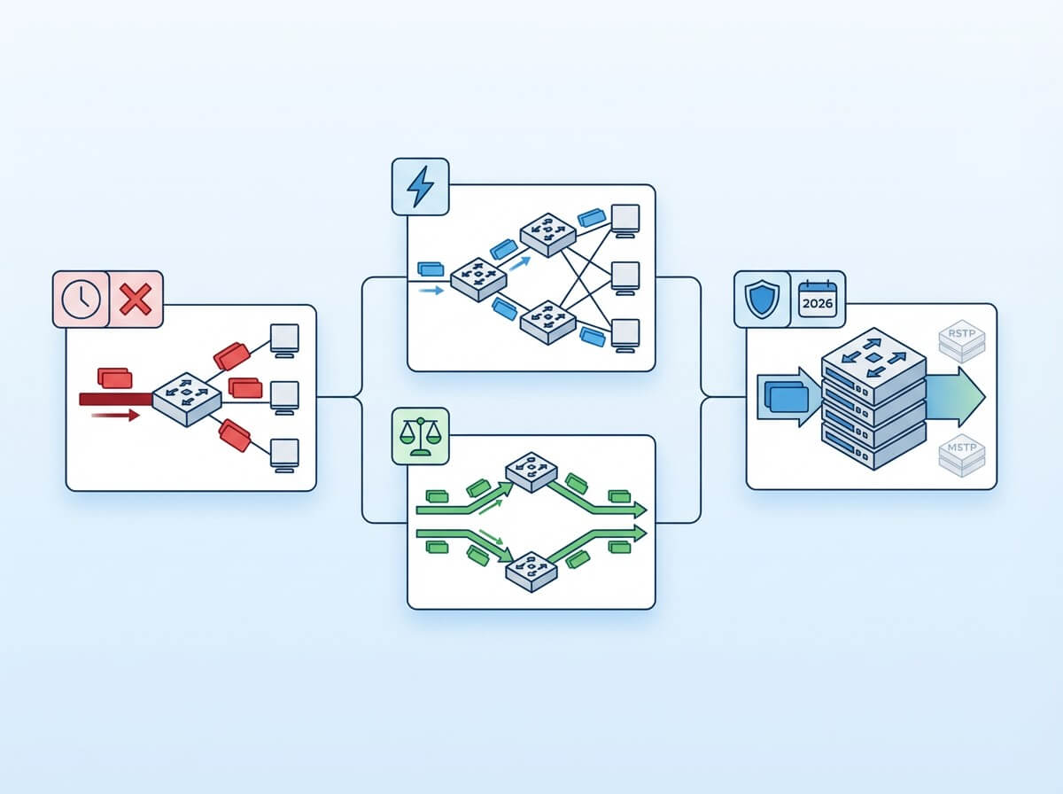 Spanning Tree, RSTP, or MSTP? Prevent Layer 2 Loops – network-switch.com