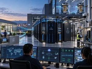 Enterprise network infrastructure showing Cisco sovereign AI, programmable NaaS connectivity, rugged edge switching and quantum networking research.