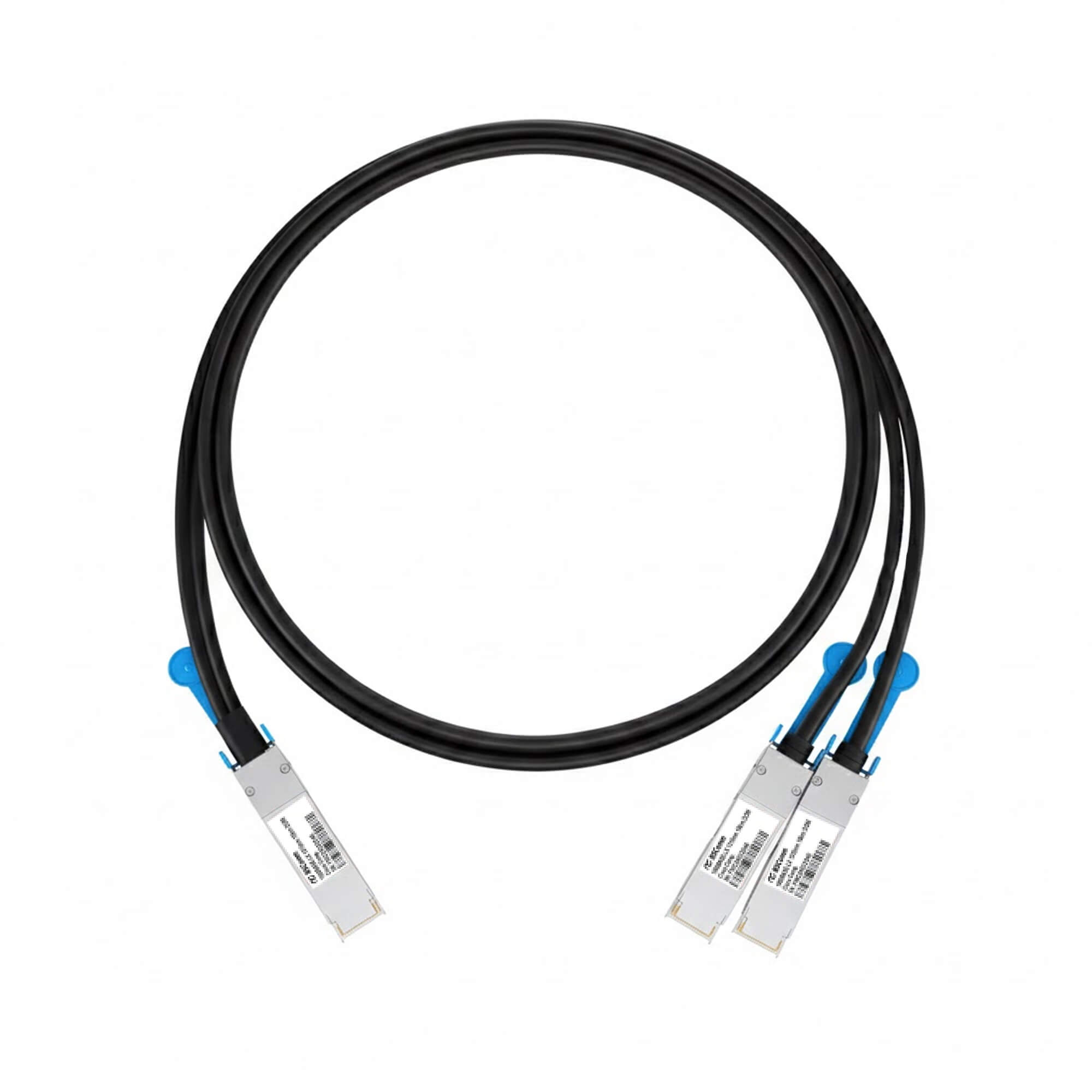 NSComm NVIDIA/Mellanox Compatible 200G QSFP56 to 2 x 100G QSFP56 InfiniBand HDR Active Direct Attach Copper Breakout Cable up to 7m(23ft) — 3m (10ft) / Generic