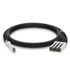 Network Switch 400G PAM4 QSFP-DD to 4x100G QSFP56 Direct Attach PVC Copper Cable, up to 3m