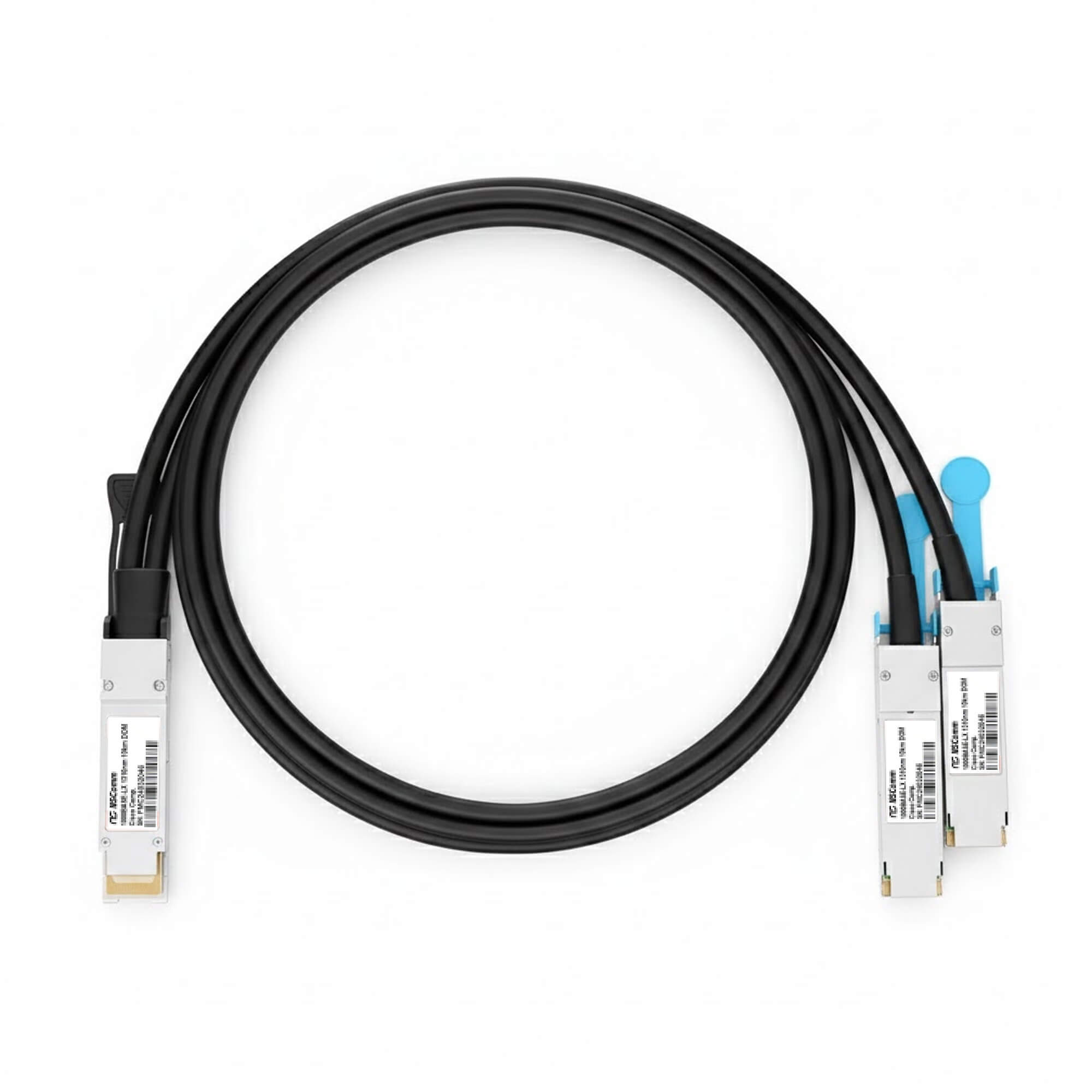 NSComm NVIDIA/Mellanox Compatible 400G QSFP-DD to 2 x 200G QSFP56 Ethernet Active Direct Attach Copper Cable up to 5m(16ft) — 1m (3ft) / Generic