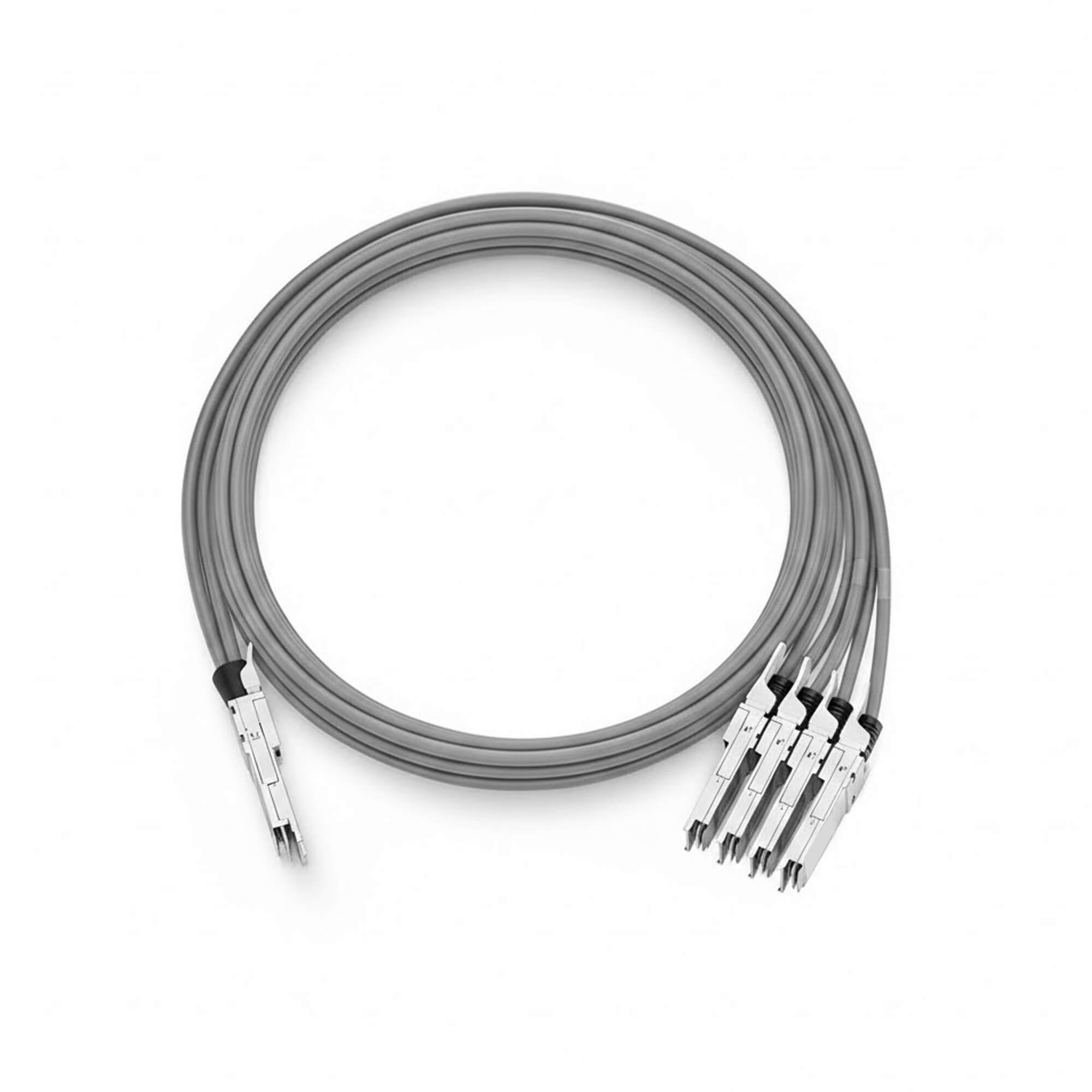 NSComm 400G QSFP-DD to 4 x 100G QSFP56 Active Direct Attach Copper Breakout Cable up to 5m(16ft) — 3m (10ft) / Generic