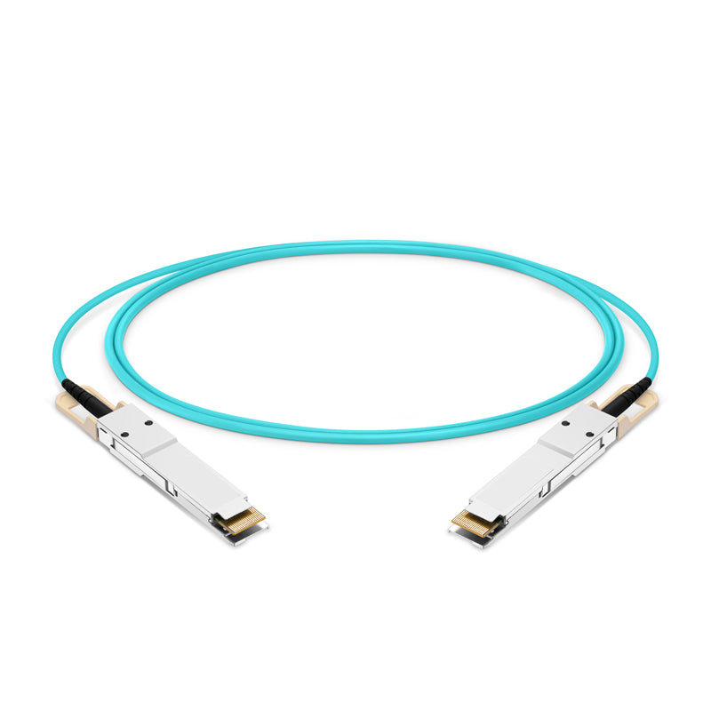 NSComm 400G QSFP-DD to QSFP-DD Active Optical Cable, OM3 Multimode, up to 30m — 10m (33ft) / Generic
