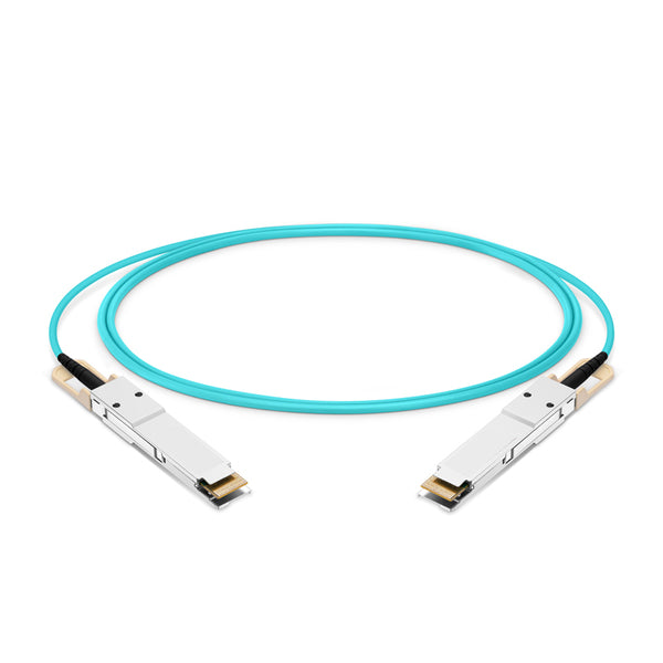 Network Switch 400G QSFP-DD to QSFP-DD Active Optical Cable, OM3 Multimode, up to 30m