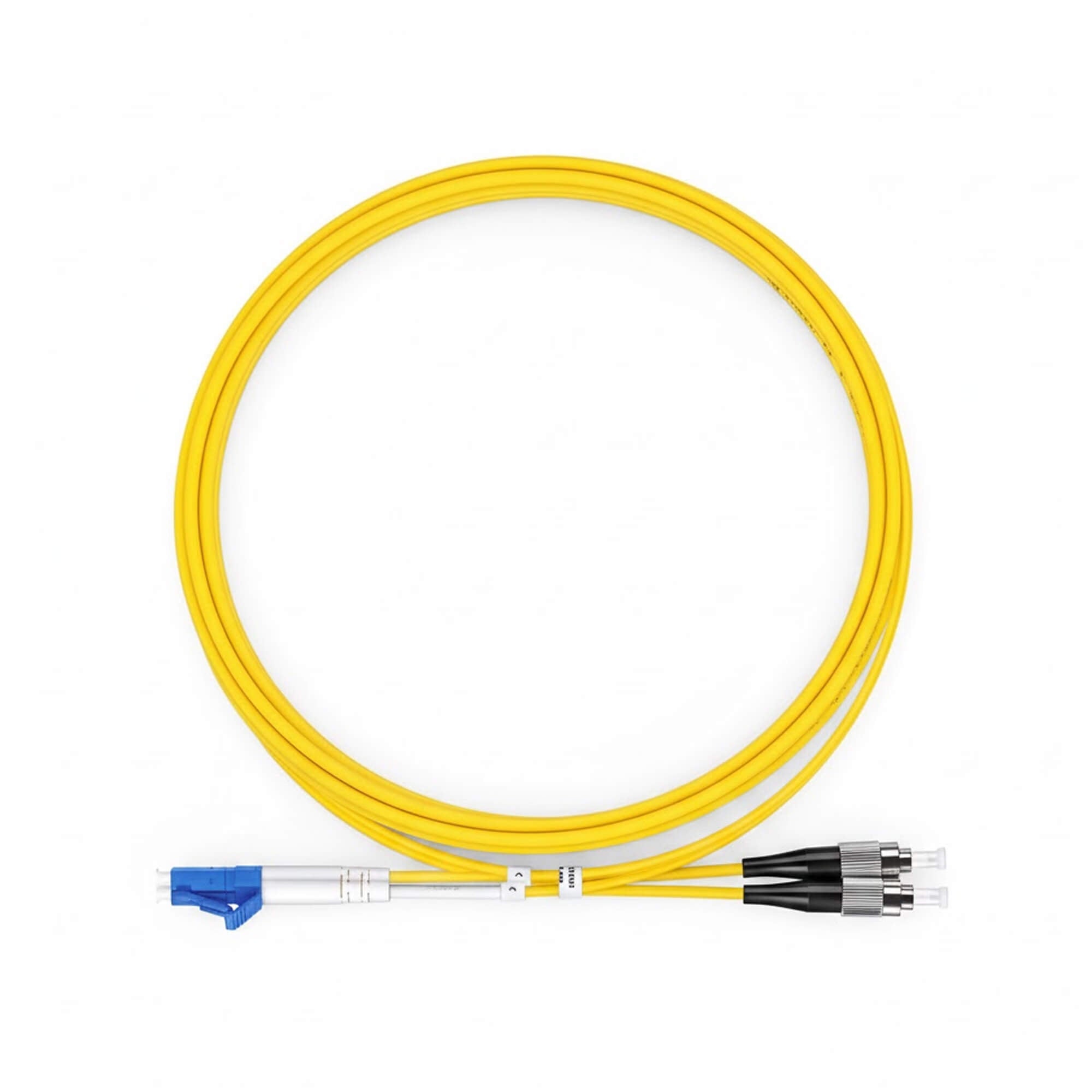 LC UPC to FC UPC Duplex Single Mode Fiber Patch Cable, 2.0mm OFNR ...