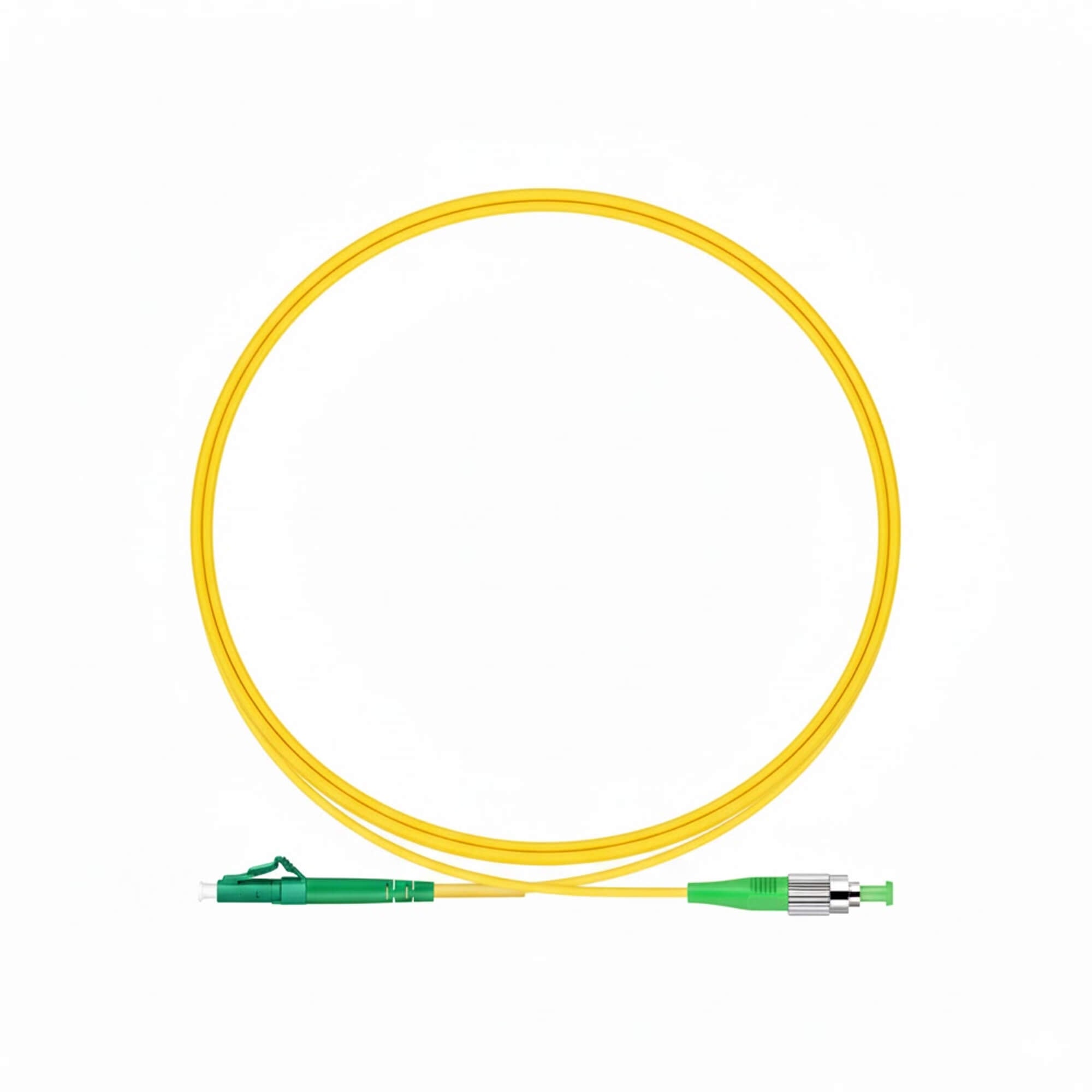 LC APC to FC APC Simplex Single Mode Fiber Patch Cable, 2.0mm OFNR ...