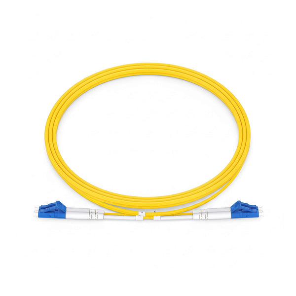 LC UPC to LC UPC Duplex Single Mode Fiber Patch Cable, 2.0mm OFNR