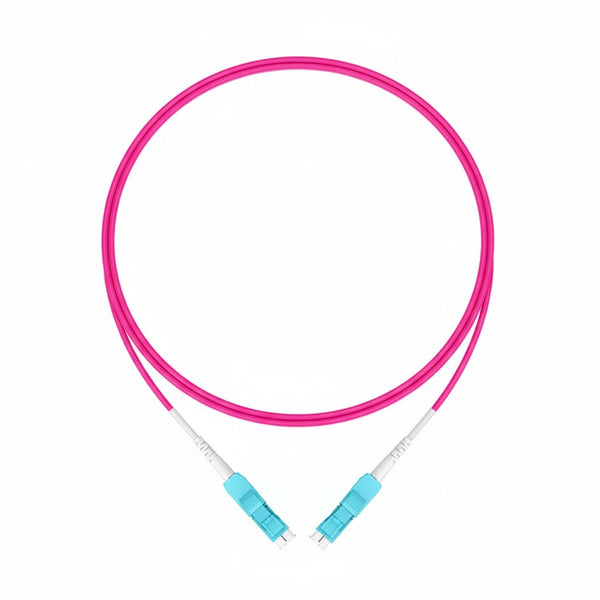 LC UPC to LC UPC Duplex Standard Clip Uniboot Multimode(OM4) Fiber Patch Cable, 2.0mm OFNR