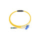 MPO 16F APC to 8xLC UPC Duplex Harness Cables, 16 Fibers, Singlemode (OS2, G.657.A1), OFNR, Crossover