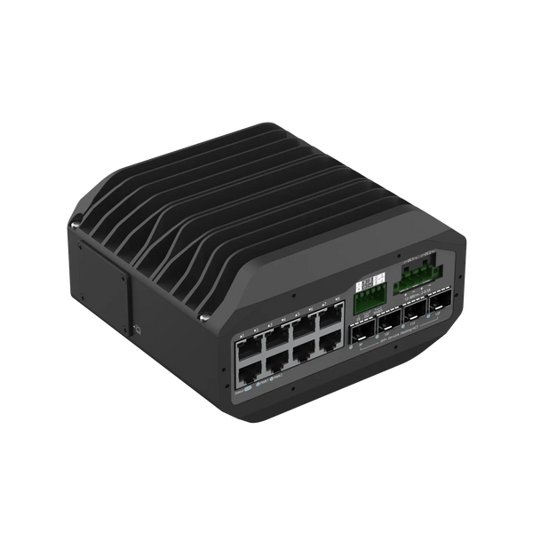 Network-Switch IS5200-8GT4XS-DC 8x1G & 4x10G SFP+ Industrial Dual DC-Power Switch