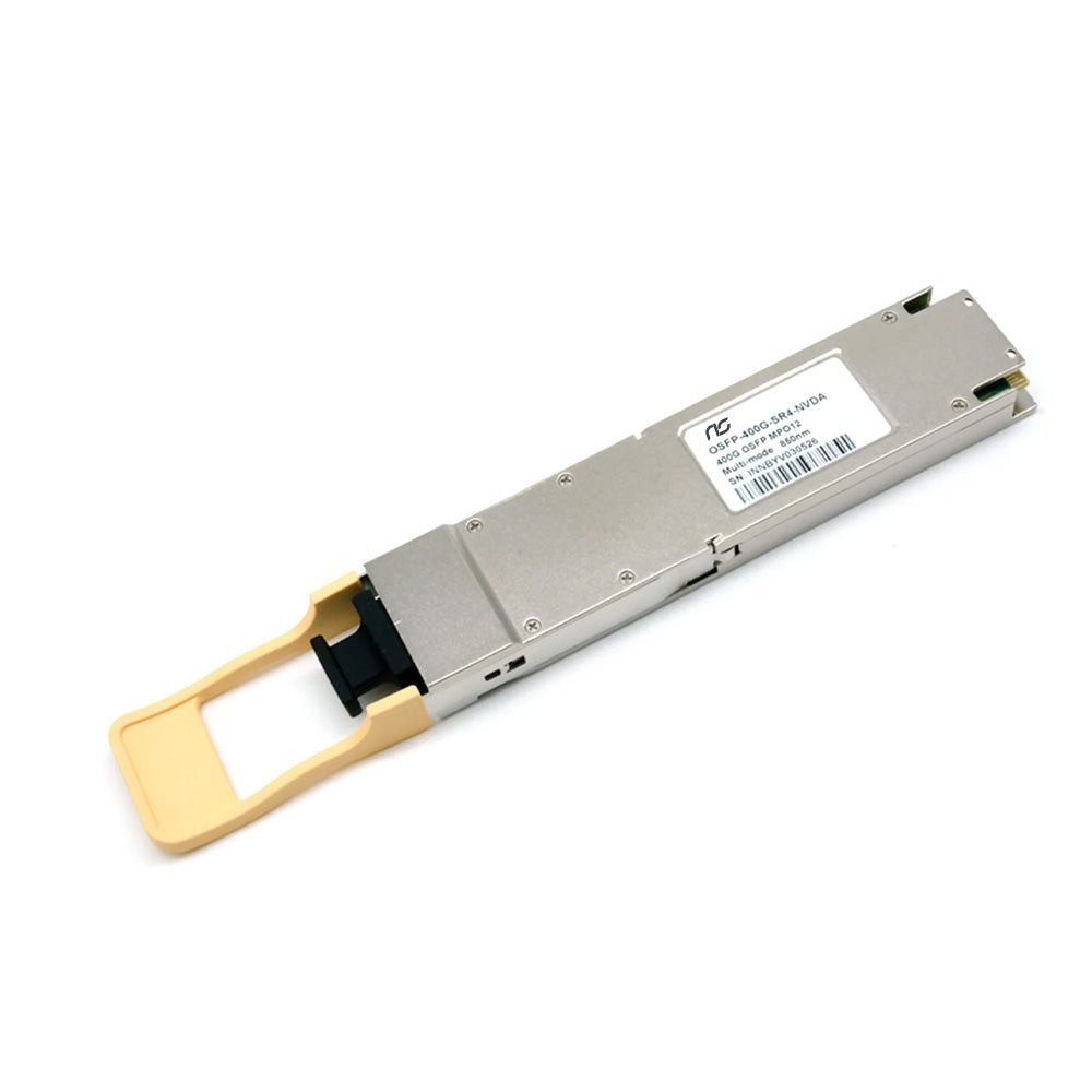 NSComm NS-OSFP-400G-SR4-FLT 400G Base-SR4 OSFP Flat Top PAM4 850nm 30m on OM3/50m on OM4 MTP/MPO-12 Multimode FEC Optical Transceiver Module — Generic