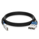 Network Switch 100G QSFP28 to 4x25G SFP28 Direct Attach Copper Cable, PVC, up to 5m