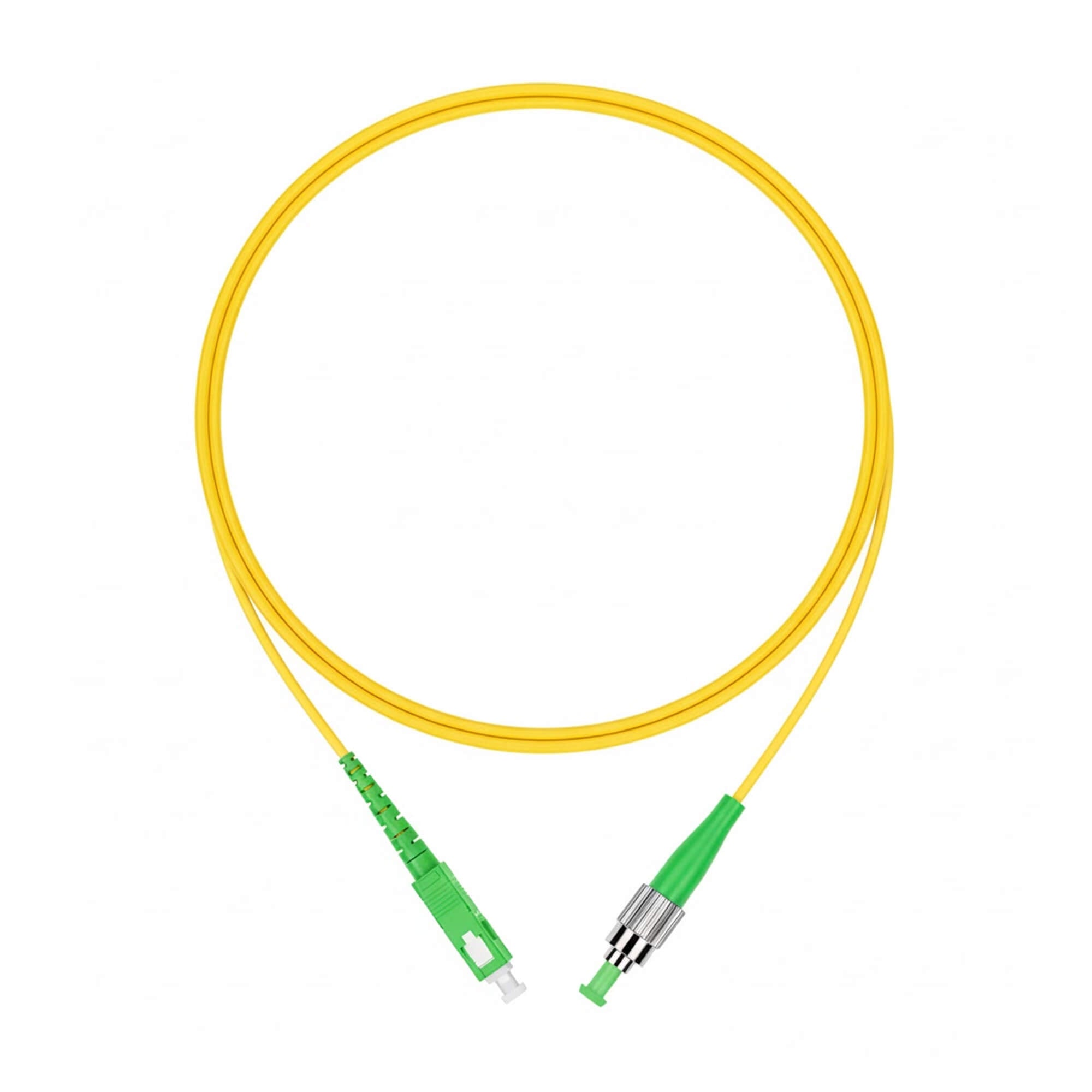 NSComm SC to FC APC Simplex Single Mode Fiber Patch Cable, 2.0mm OFNR ...
