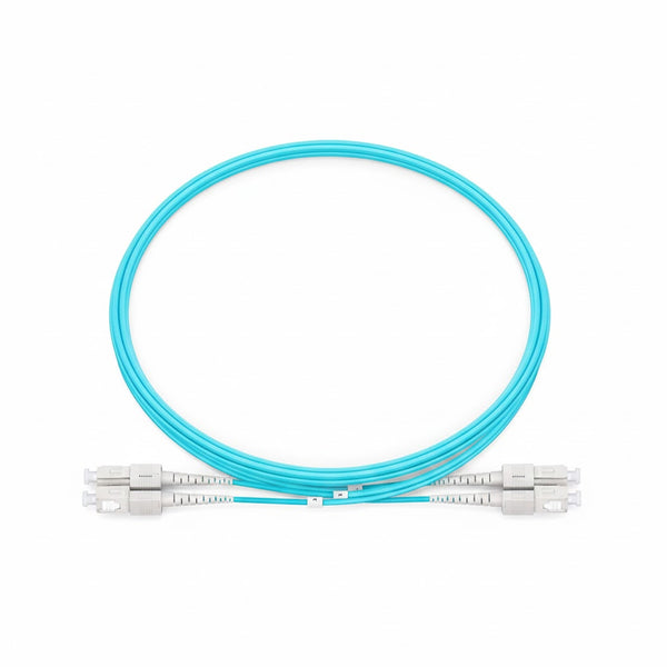 SC UPC to SC UPC Duplex Multimode(OM3) Fiber Patch Cable, 2 Fibers, 2.0mm OFNR