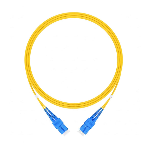 SC UPC to SC UPC Duplex Single Mode Fiber Patch Cable, 2.0mm OFNR